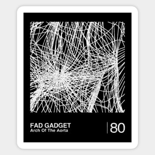 Fad Gadget / Minimalist Graphic Artwork Fan Design Sticker